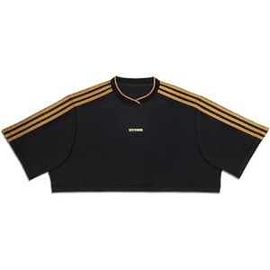 IVY PARK adidas Black & Gold Striped Crop Top NWT